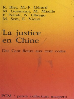 cover image of La Justice en Chine